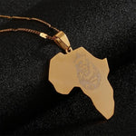 Gold African Lion Pendant nz