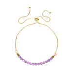 Gold Amethyst Bracelet nz