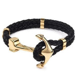 Gold anchor bracelet / 21,5 cm nz