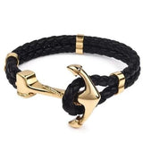 Gold anchor bracelet / 21,5 cm nz