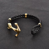 Gold anchor bracelet / 21,5 cm nz