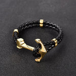 Gold anchor bracelet / 21,5 cm nz
