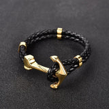 Gold anchor bracelet / 21,5 cm nz