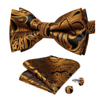 Gold and black bow tie Black gold baroque nz