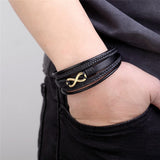 Gold and black infinity bracelet nz