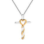 Gold and silver cross necklace nz