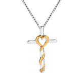Gold and silver cross necklace nz