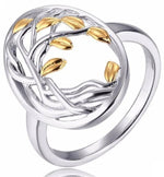 Gold and silver tree of life ring nz