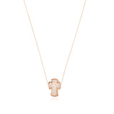 Gold and white cross necklace nz