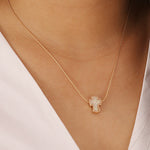 Gold and white cross necklace nz