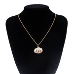 Gold and white shell necklace nz