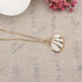 Gold and white shell necklace nz