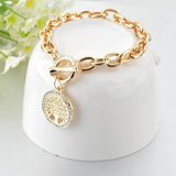 Gold bracelet with a Tree of Life nz