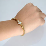 Gold Christian cross bracelet nz