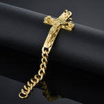 Gold cross bracelet men nz