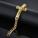 Gold cross bracelet men nz