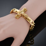 Gold cross bracelet men nz