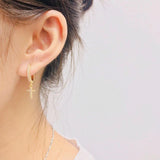Gold cross earrings for women nz