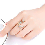Gold diamond flower ring nz