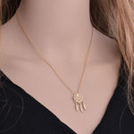 Gold dreamcatcher necklace nz