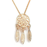 Gold dreamcatcher necklace nz