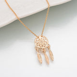 Gold dreamcatcher necklace nz