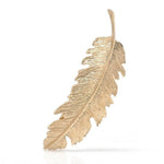 Gold feather hair clip nz