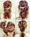 Gold feather hair clip nz