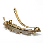 Gold feather hair clip nz