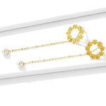 Gold flower earrings nz