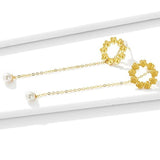 Gold flower earrings nz