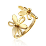 Gold flower ring 51.9 mm nz