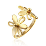 Gold flower ring 51.9 mm nz