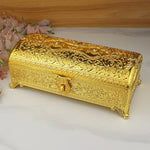 Gold-Framed Glass Jewellery Box nz