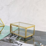 Gold Glass Jewellery Box nz