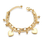 Gold heart bracelet nz