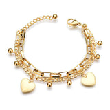 Gold heart bracelet nz