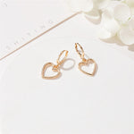 Gold heart earrings nz