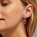 Gold heart earrings nz