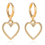 Gold heart earrings nz