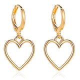 Gold heart earrings nz