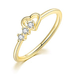 Gold heart ring nz