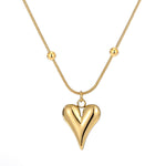 Gold heart shaped pendant nz