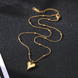 Gold heart shaped pendant nz