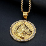 Gold horse necklace nz