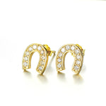 Gold Horseshoe Earrings nz