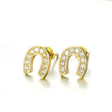 Gold Horseshoe Earrings nz