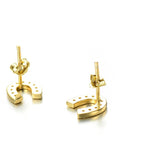 Gold Horseshoe Earrings nz