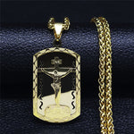 Gold Jesus necklace nz