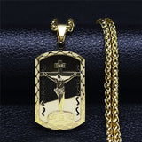 Gold Jesus necklace nz